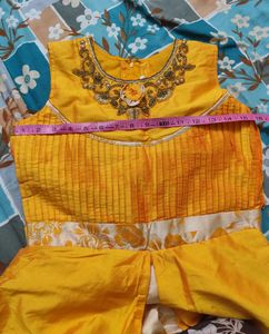 Yellow Embroidered Dress
