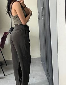 Olive Green Casual Pants