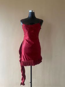 Customised Red Sparkle Party Dress