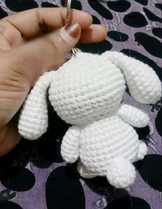 Crochet Cinnamoroll Keychain