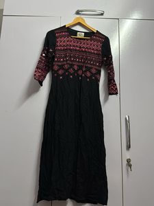 Sabhyata Original black Long Kurti