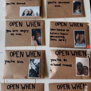 Handmade Open When Letter Envelopes - Set of 8