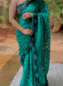Elegant Green Saree