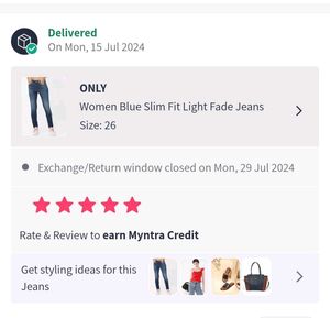 ONLY Women’s Blue Slim Fit Light Fade Jeans – Clas