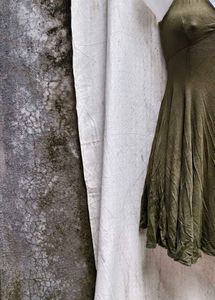Olive Green Halter Dress