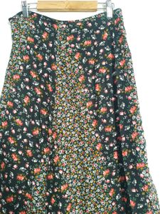 Max Black Floral Printed Women&#39;s Skirt