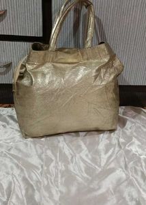 Metallic Gold Tote Bag