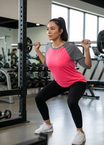 Active Hot Pink &amp; Gray Athletic Works Raglan Tee