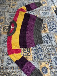 Striped Colorful Knit Sweater