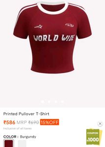 Burgundy Pullover T-Shirt