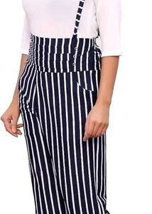 Striped High-Waisted Trousers