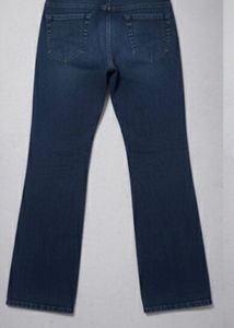 Dark Wash Blue mixed black Bootcut Jeans