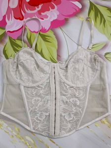 (549)Lace Corset Top