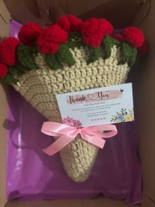 Crochet Rose Blanket Bouquet 💐