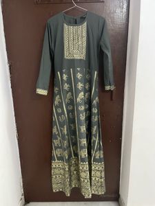 Designed Grey Kurta