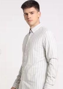 Striped Long Sleeve Button-Down