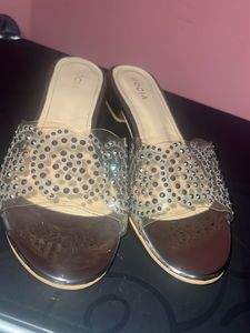 Rocia Rhinestone Clear Strap Sandals
