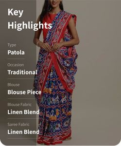 Patola printed saree