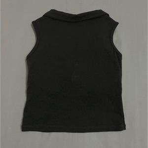 Sleeveless Collared Top
