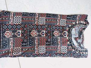 Patterned Tunic Top