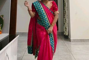 Elegant Pink Saree