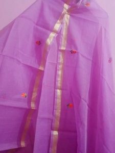 Lavender Embroidered Dupatta