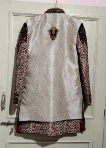Sherwani With Removable Koti