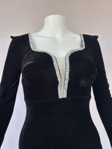 Luxe Black Velvet Gown