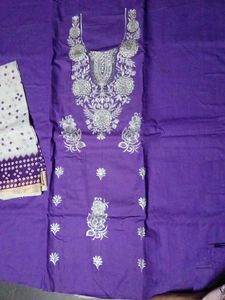 Cotton Embroidery Suit