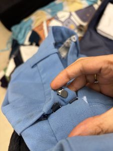 High Waist formal blue pants