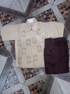 Boys Shirt With Shorts And Another Tshirt