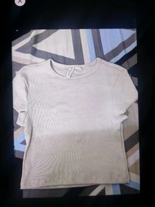 Beige H&amp;M Top