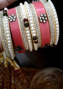 5 Set Bangles With Rajasthani Chooda