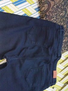Dark Blue Denim Jeans With Top
