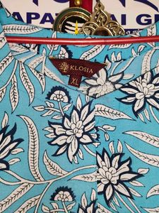 Blue Floral Print Kurti