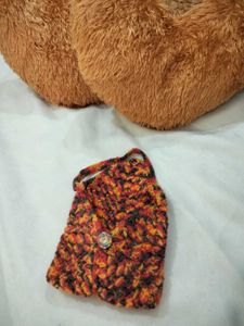 Crochet Pouch With Multicolour
