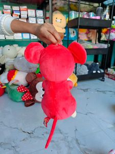 Cute Red Mouse Plush Toy