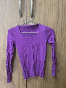Purple Knit Sweater