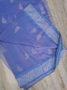 New Saree With Fall N Picco