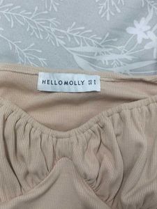 Hello Molly Beige Top