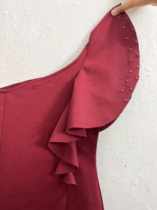 Red One Shoulder Dress