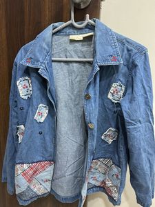 Denim Patchwork Jacket