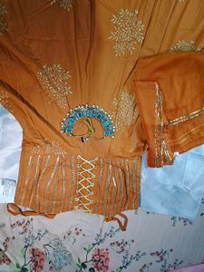 Orange Floral Dress