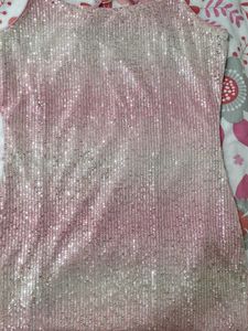 Sparkly Pink Mini Bodycon Dress