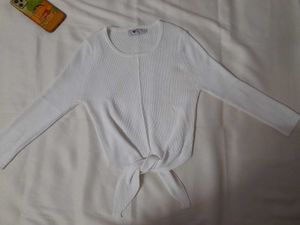 White Top With Cute Bow