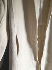 Cream Hooded Longline Coat