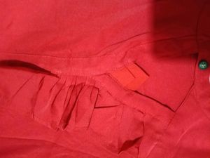 Front Cut Red Top