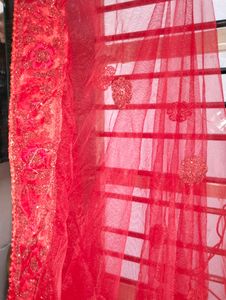 Red lehenga
