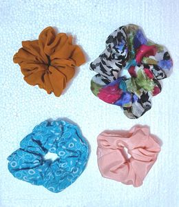 10 Colorful Scrunchie Set