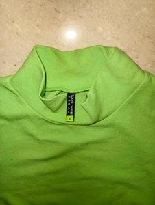 Chic Green Cutout Top